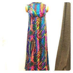 EUC Vintage 60’s Groovy Maxi Long Dress